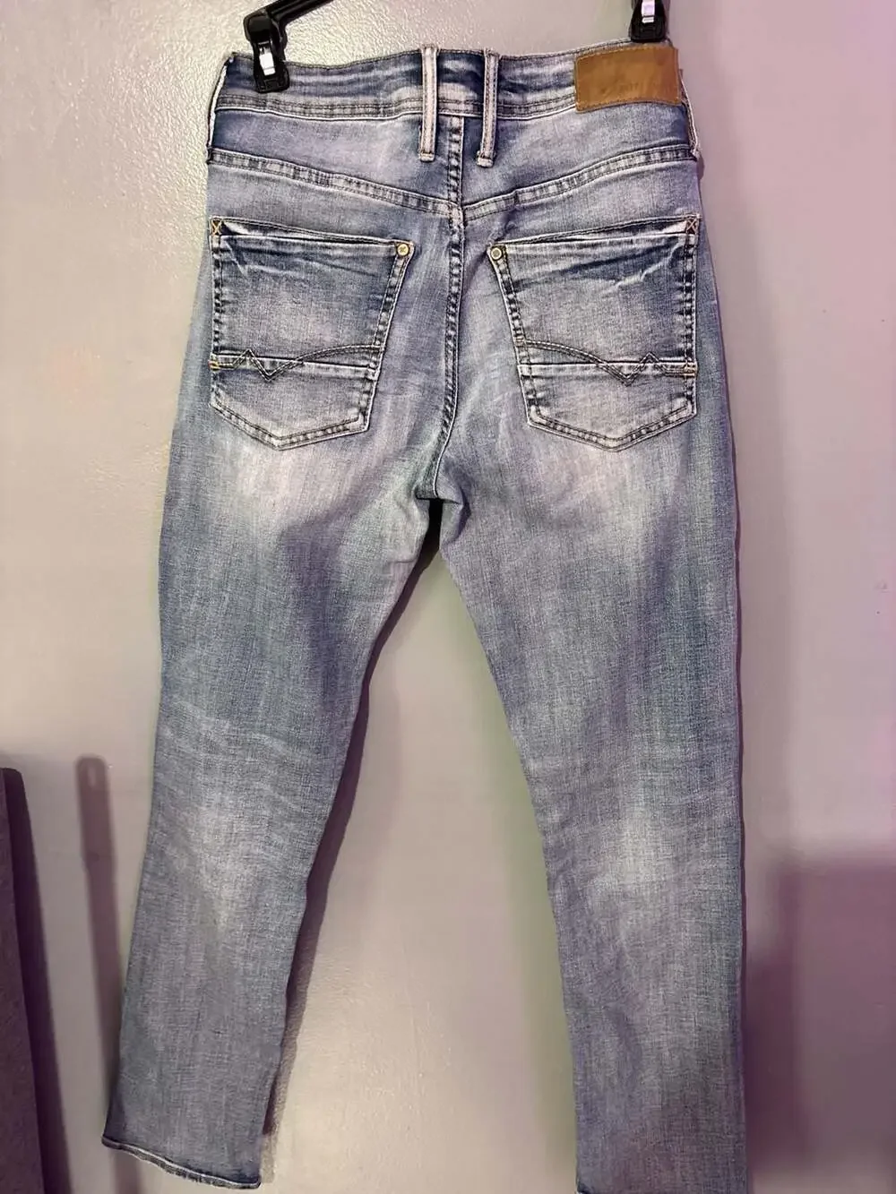 Departwest Trouper Taper Stretch Jeans Light Wash 29W 30S